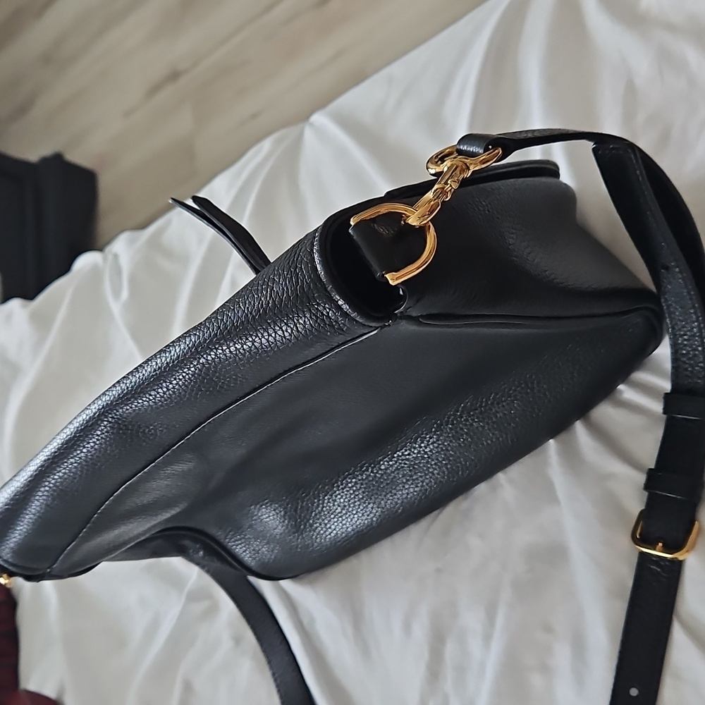 Marc Jacobs Black Crossbody Bag with Gold Accents - Picture 4 of 4